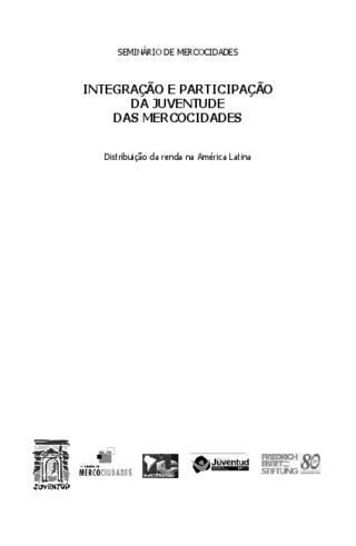 Integração e participação da juventudes das Mercocidades
